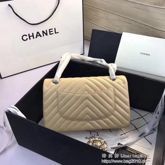 香奈兒CHANEL 升級版V線1112進口小羊皮全新經典單肩斜挎鏈條包 DSC1525